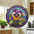 Pansy Stained Glass Effect Suncatcher
